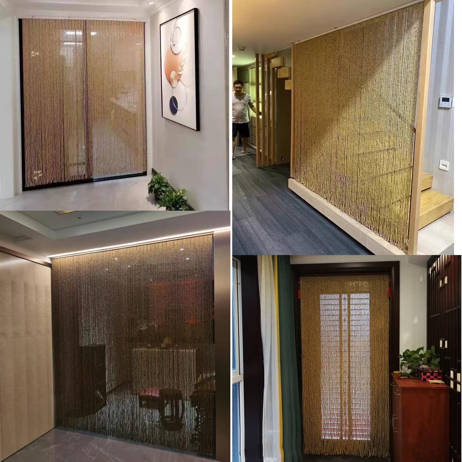 Wood Beaded Door Curtains for Home Decor