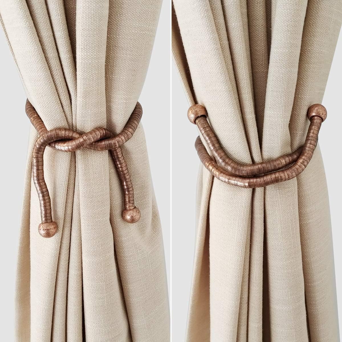KXLIFE Antique Copper Curtain Holdbacks 2 Pack
