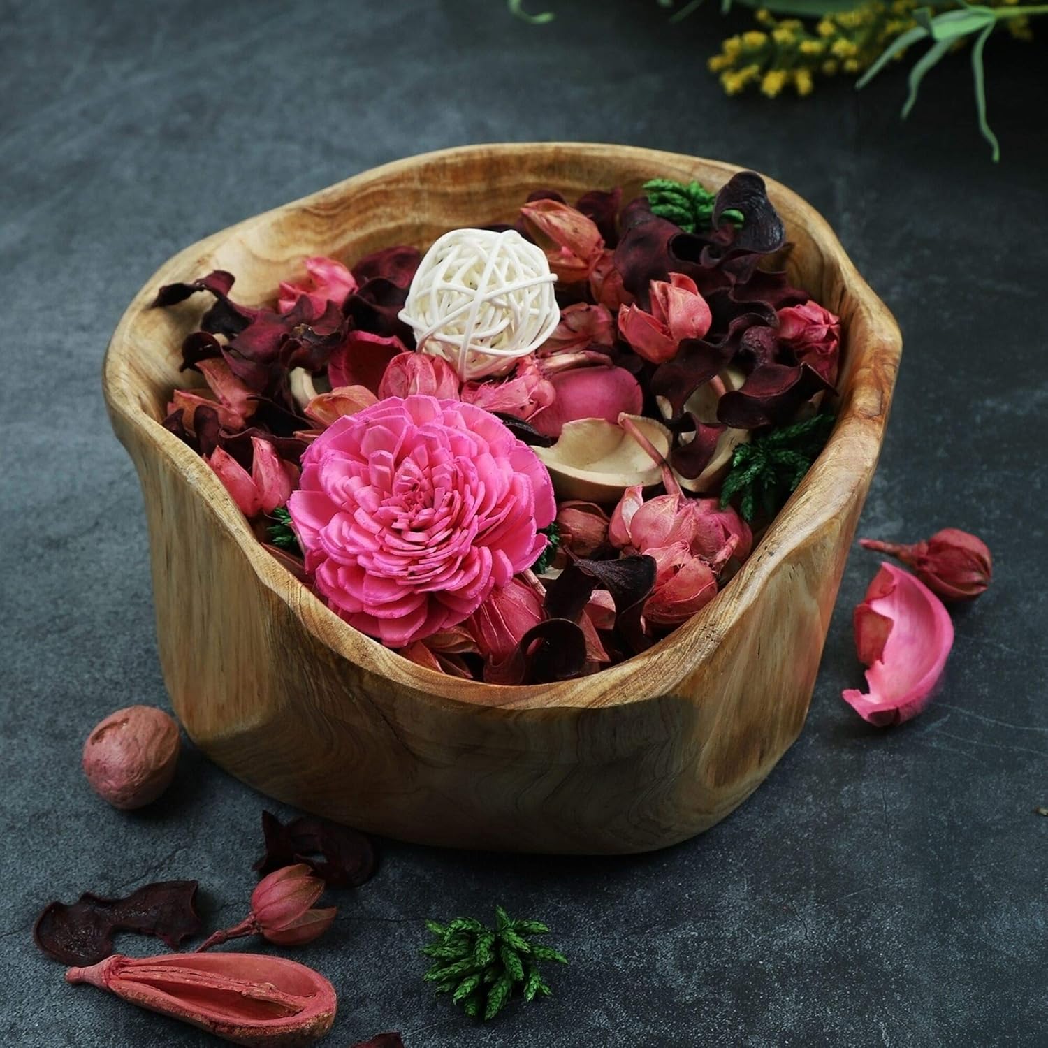Qingbei Rina Rose Scented Potpourri Bowl Filler 98 Oz
