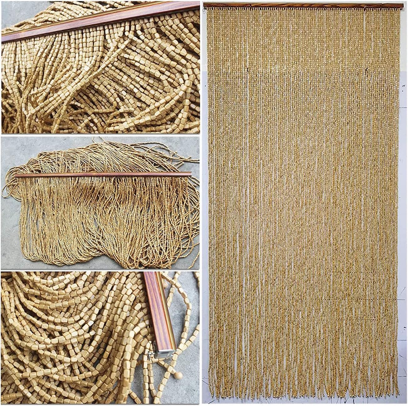 Wood Beaded Door Curtains for Home Decor
