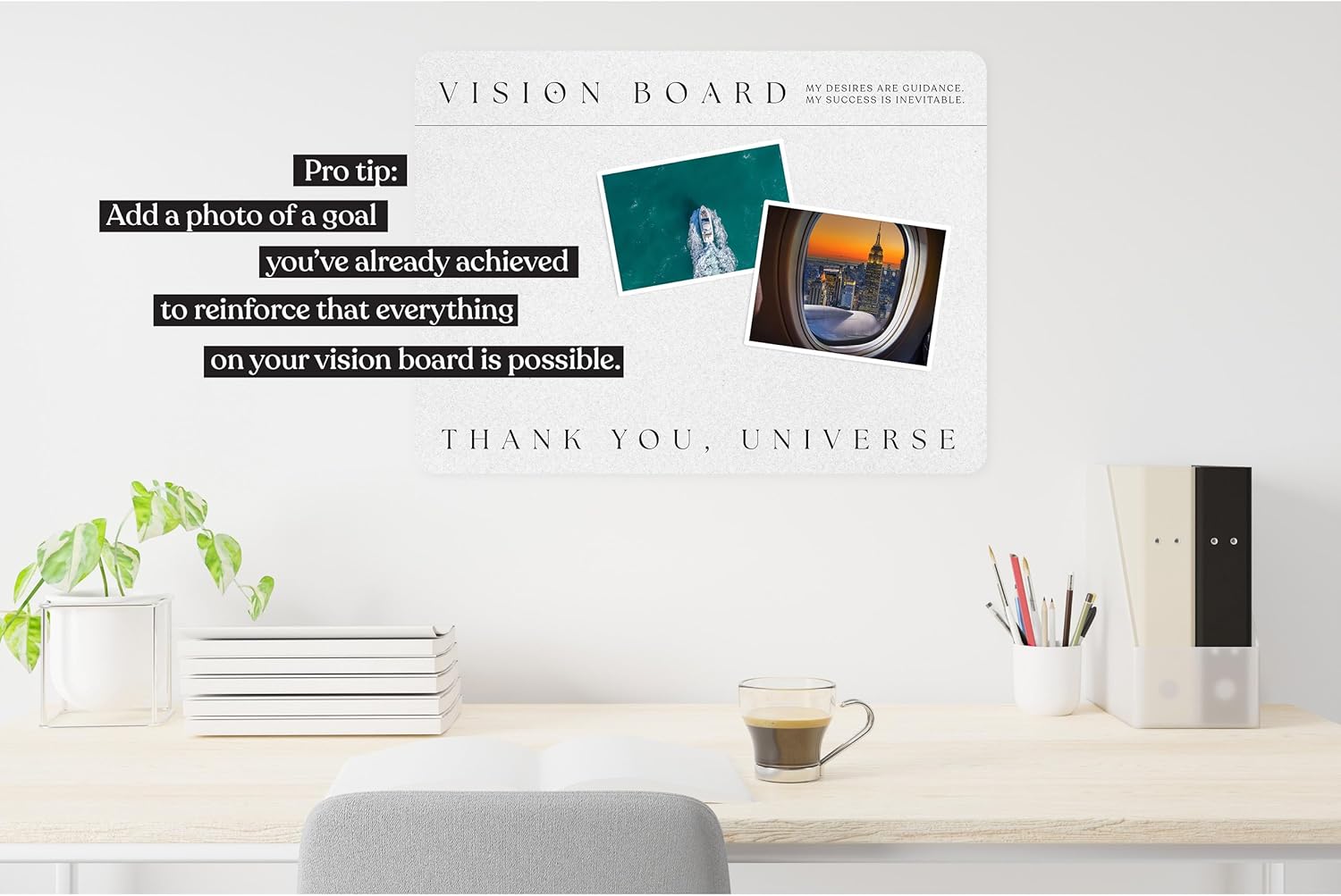 Premium Vision Board 17x23 Inches Minimalist