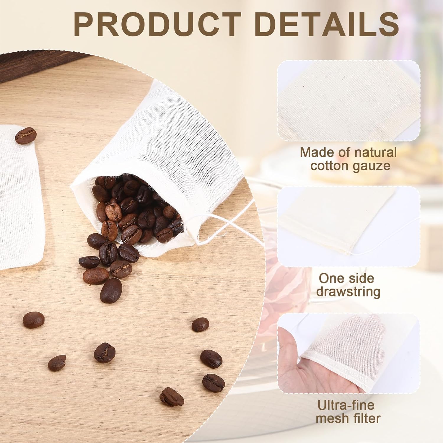 40Pcs Spice Bags for Cooking and Storage