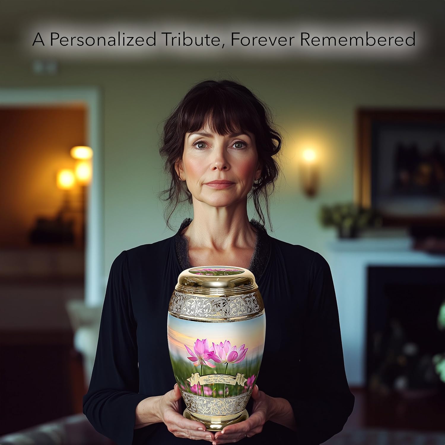 Lotus Tranquility Cremation Urn for Ashes