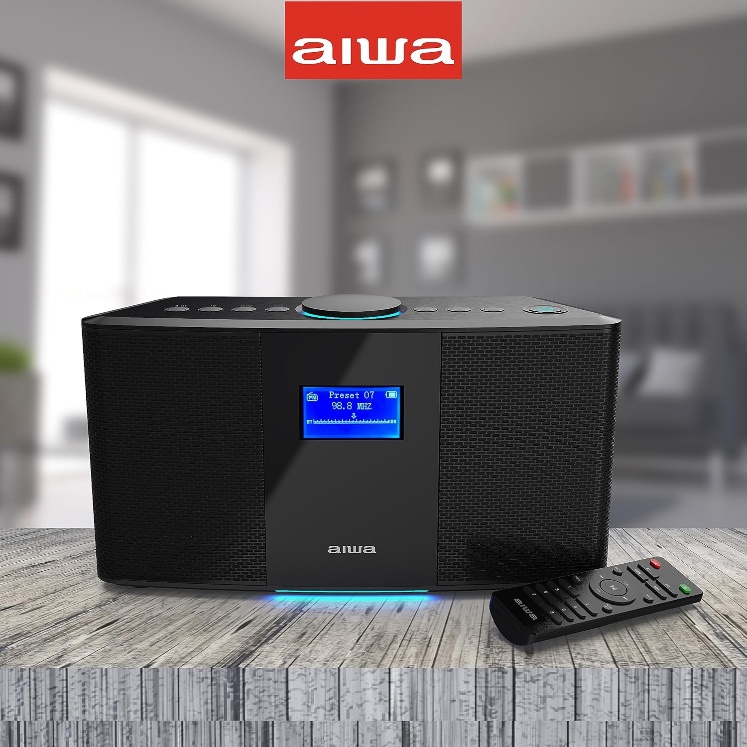 Aiwa Wireless Speaker with Bluetooth and FM Radio