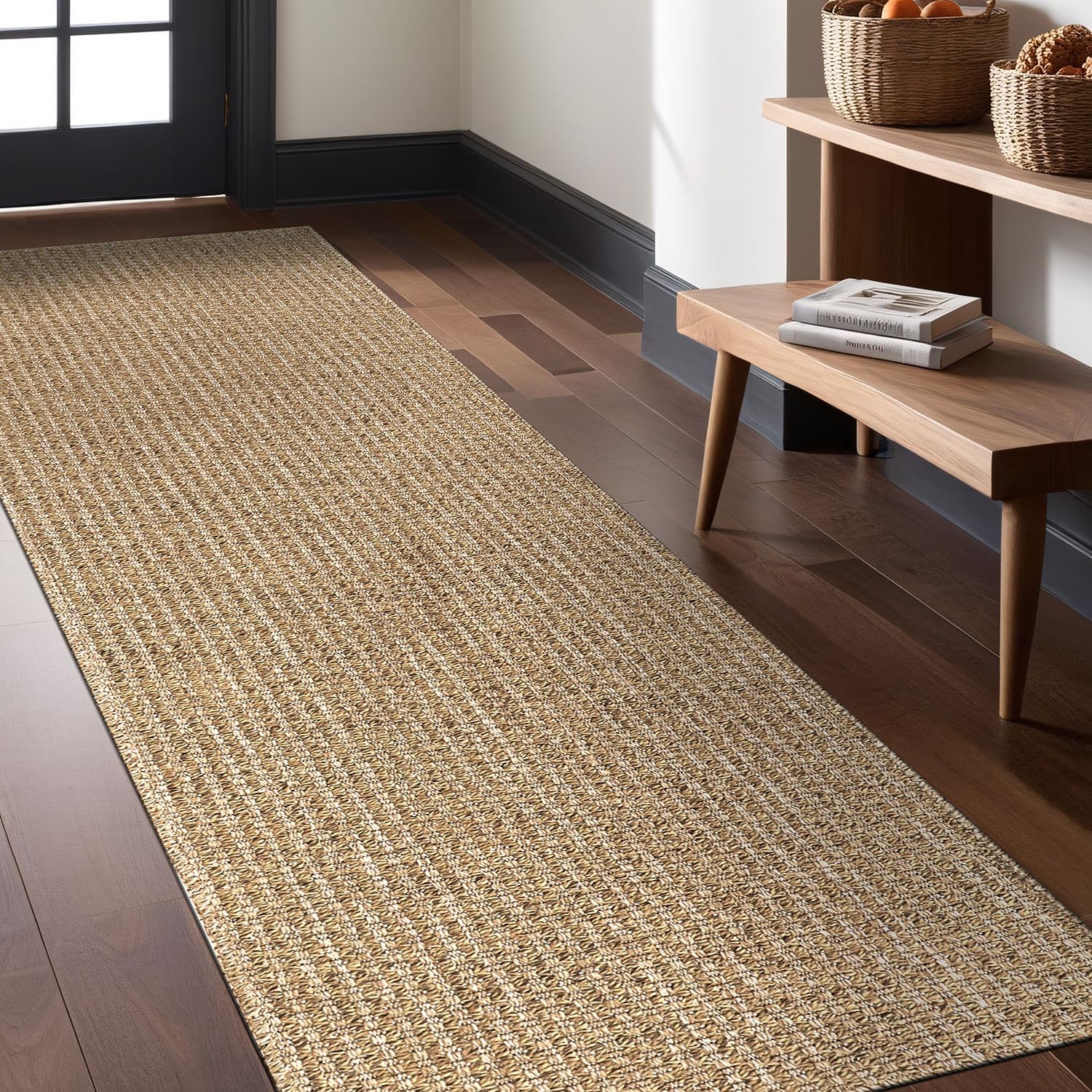 Luul Home Easy Jute Rugs 2x7 Indoor Outdoor Runner