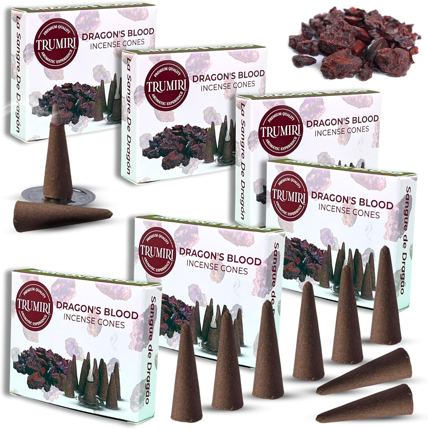 Dragons Blood Incense - 60 Cones Six Packs of 10