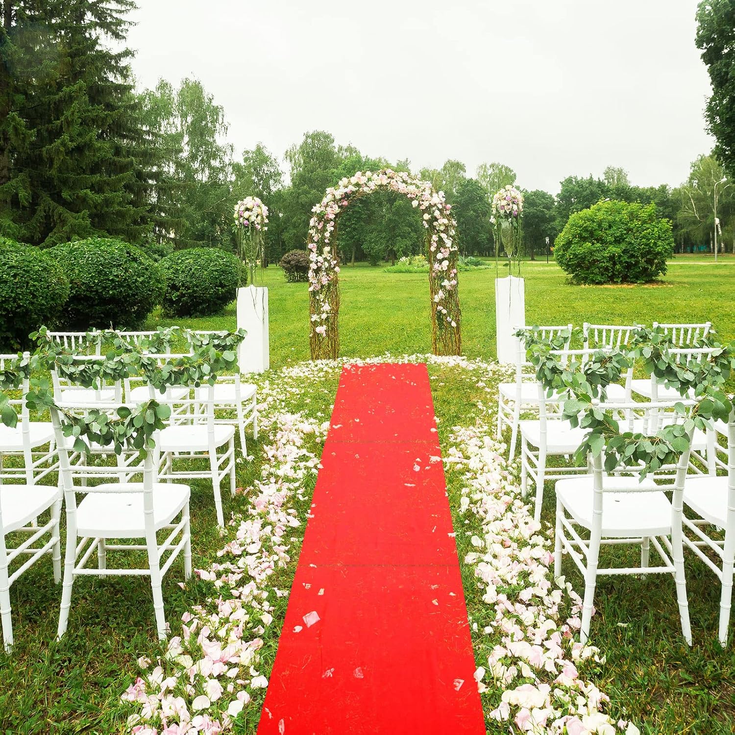 Shappy Red Carpet Runner Rug for Party Events