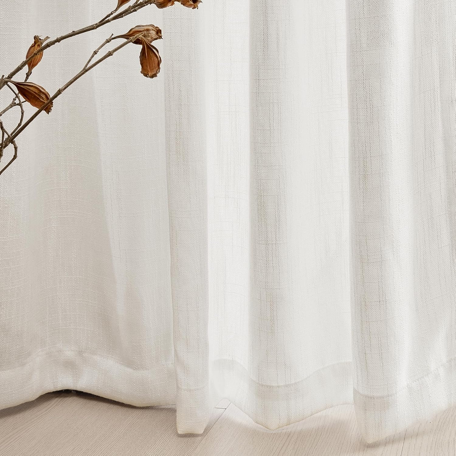 MYSKY HOME French Door Curtains 50x72 2pcs