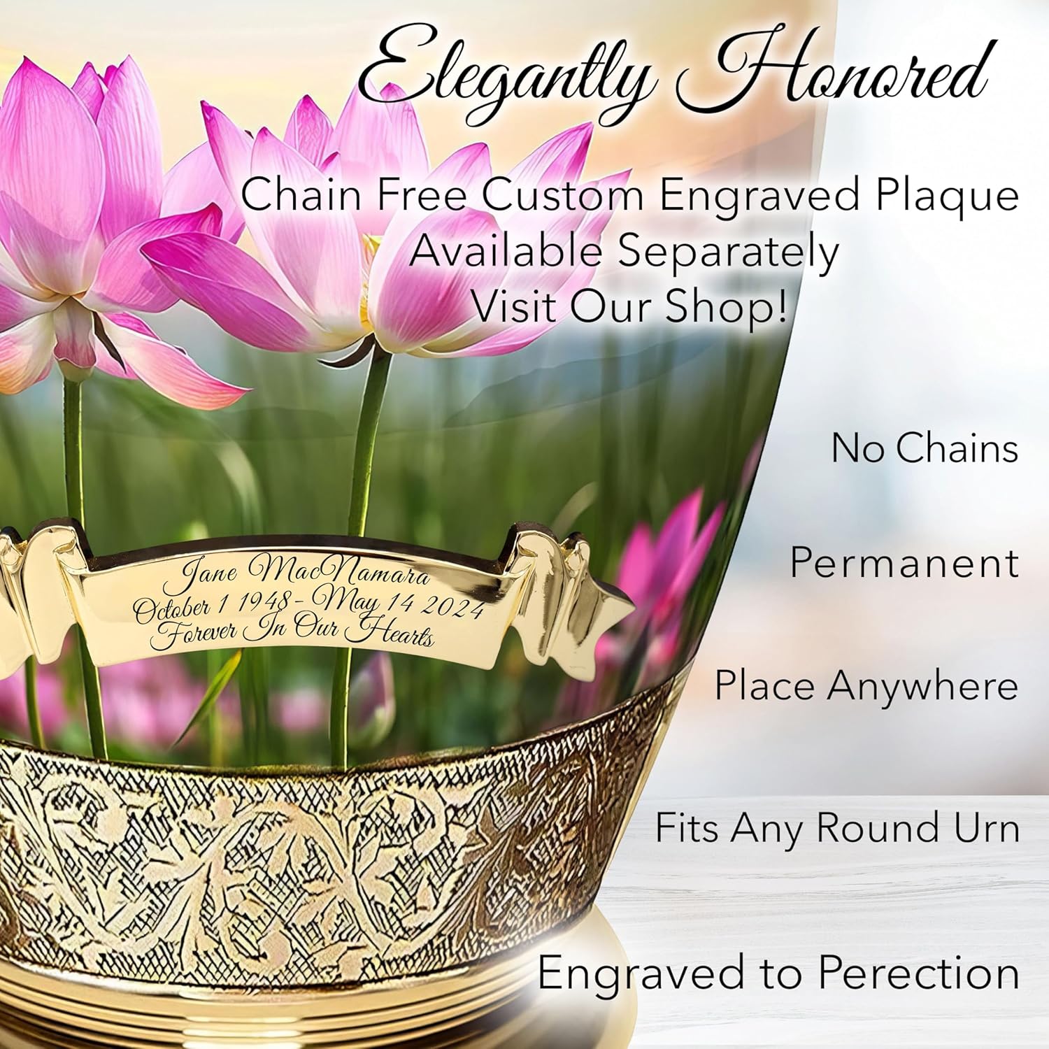 Lotus Tranquility Cremation Urn for Ashes