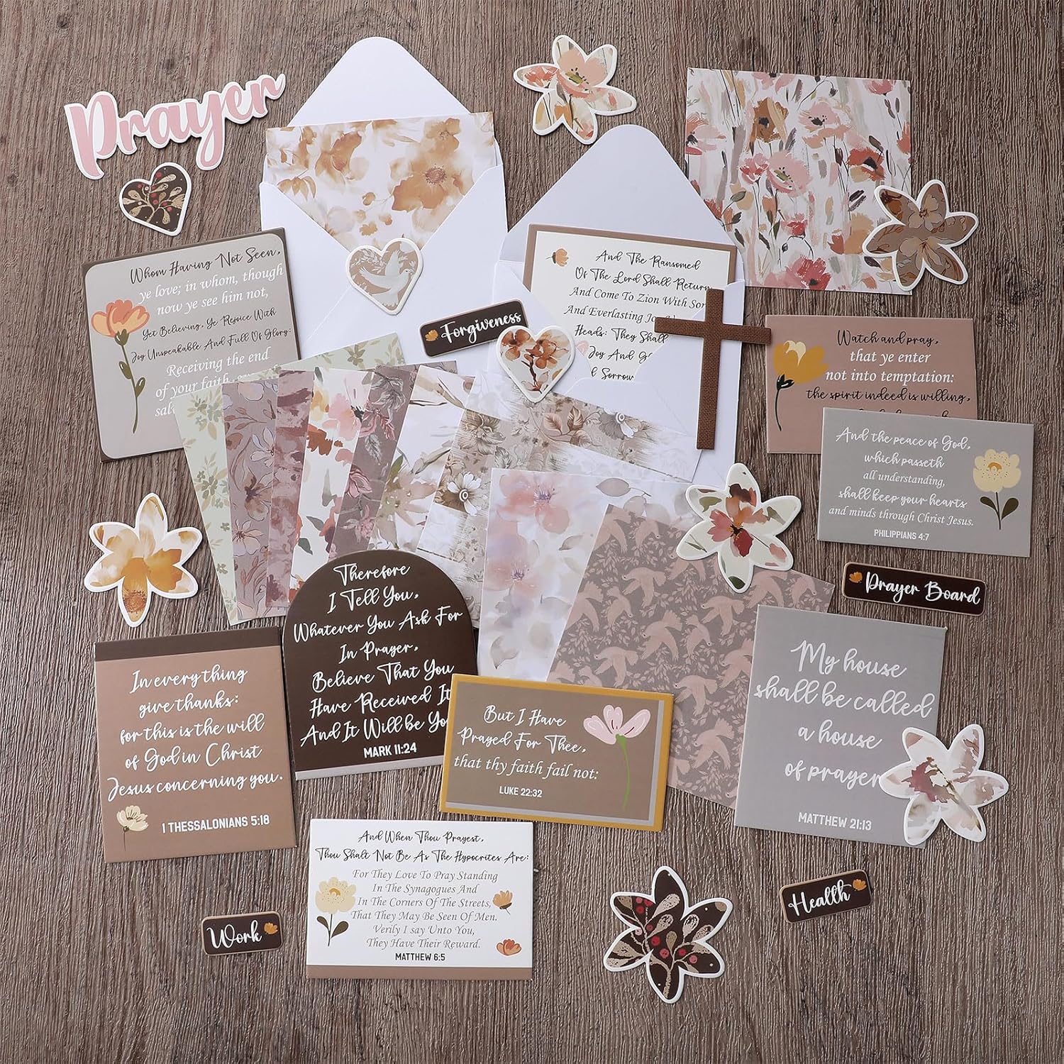 Chunful 100 Pcs Prayer Board Kit for Women