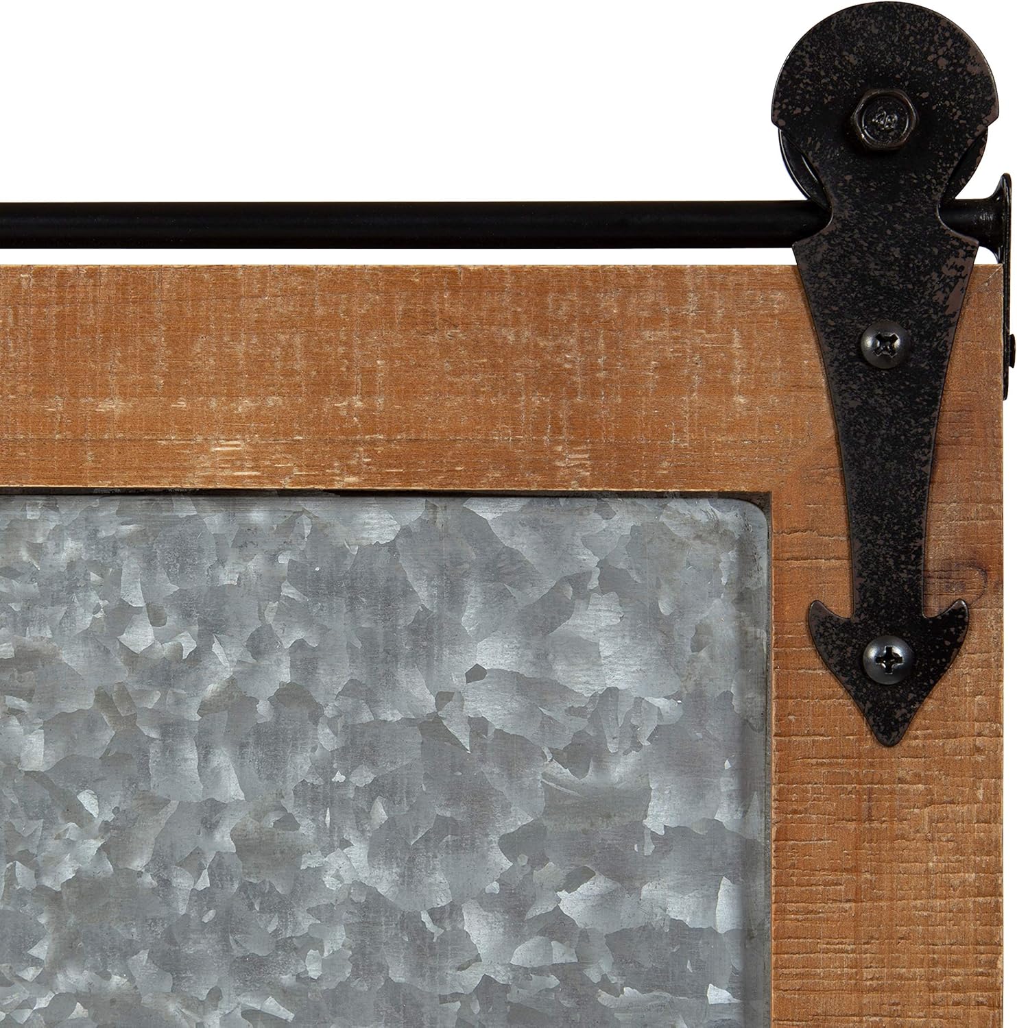 Kate and Laurel Modern Farmhouse Memo Board with Magnetic Surface