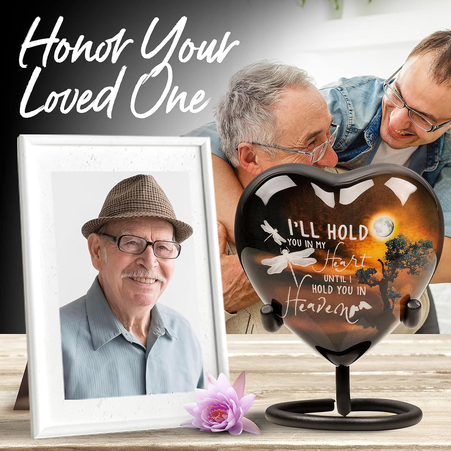 Amaira Memorial Heart Keepsake Urn for Ashes