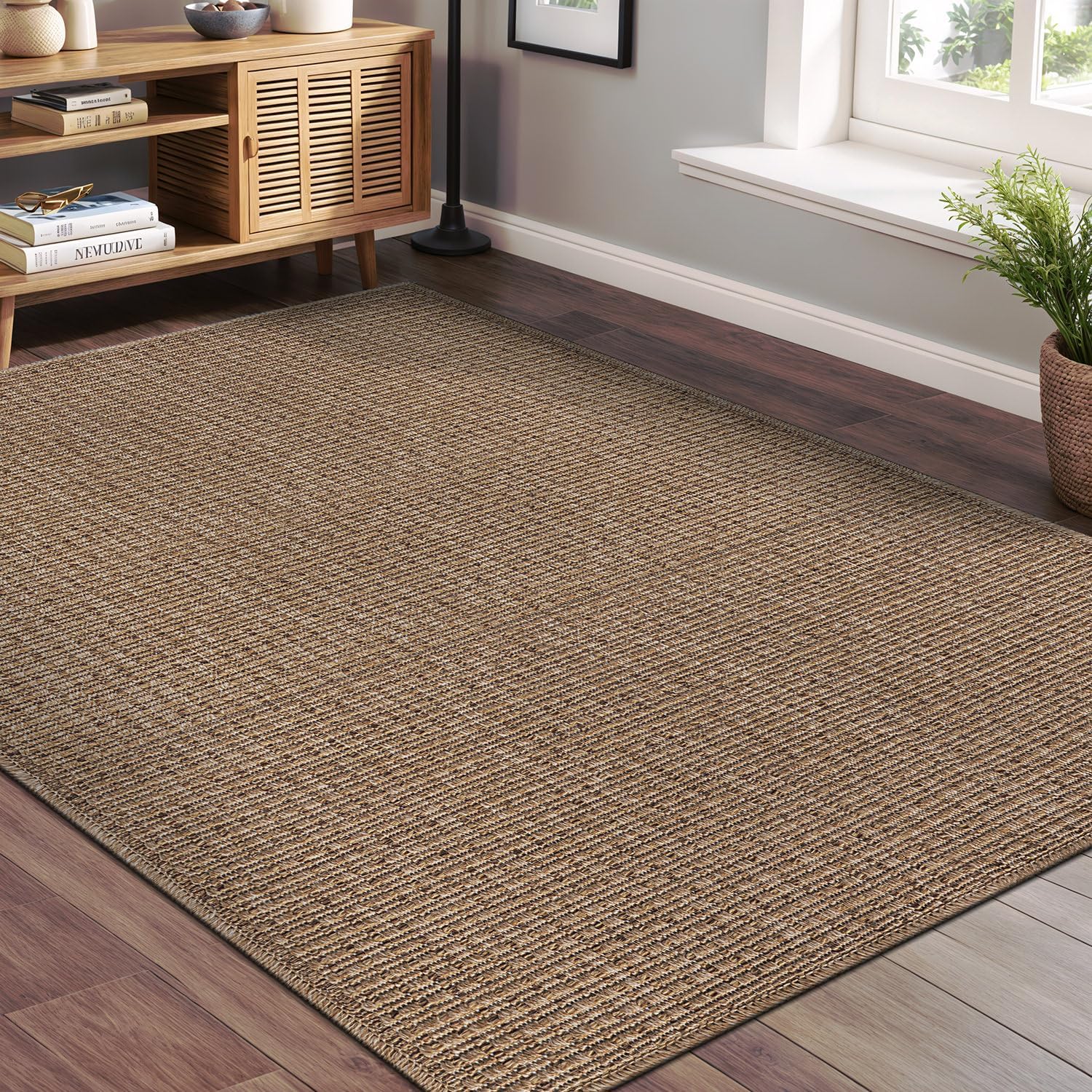 Beverley Rug 5x7 Jute Natural Area Rug