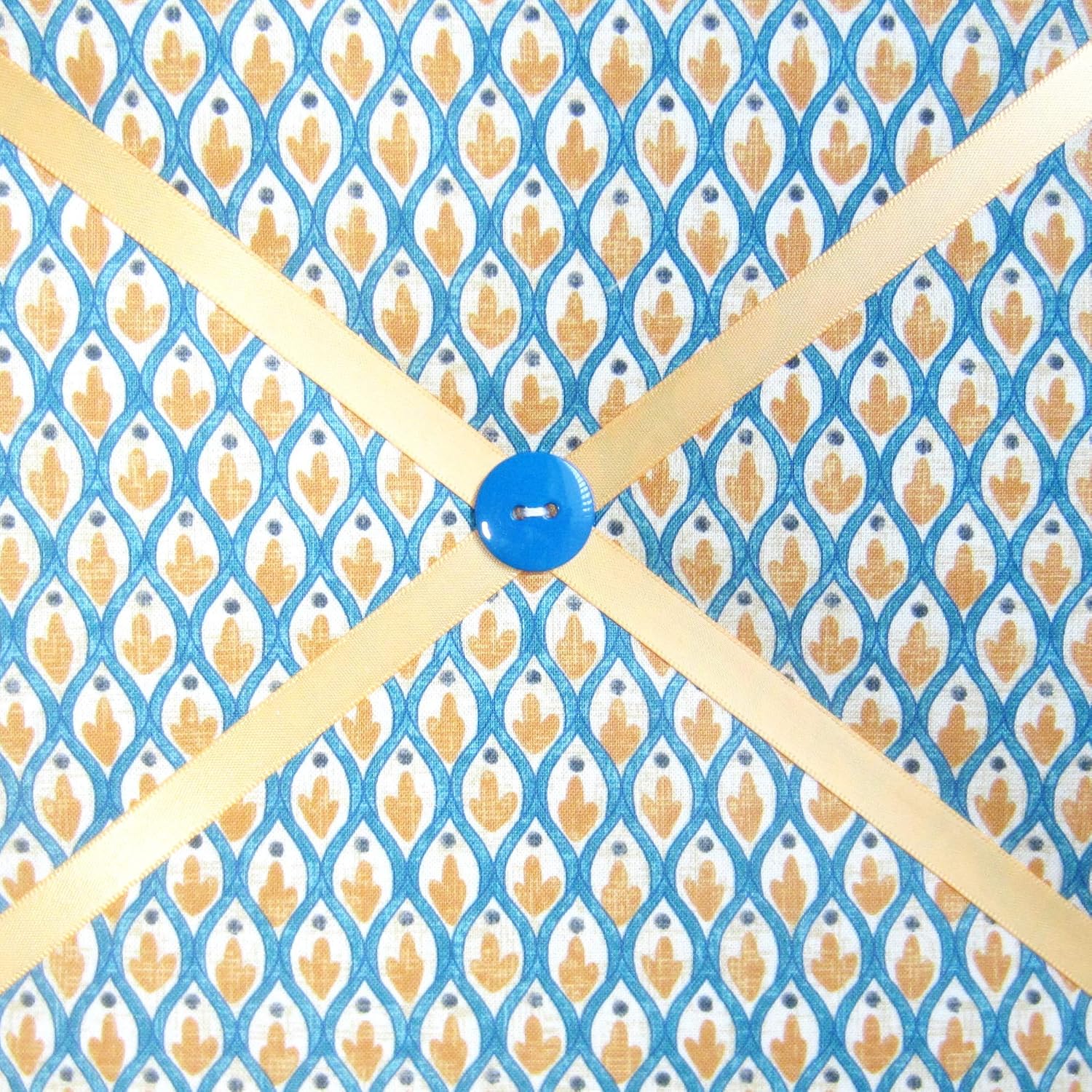 16 x 20 French Memory Board Blue Gold Bow Design