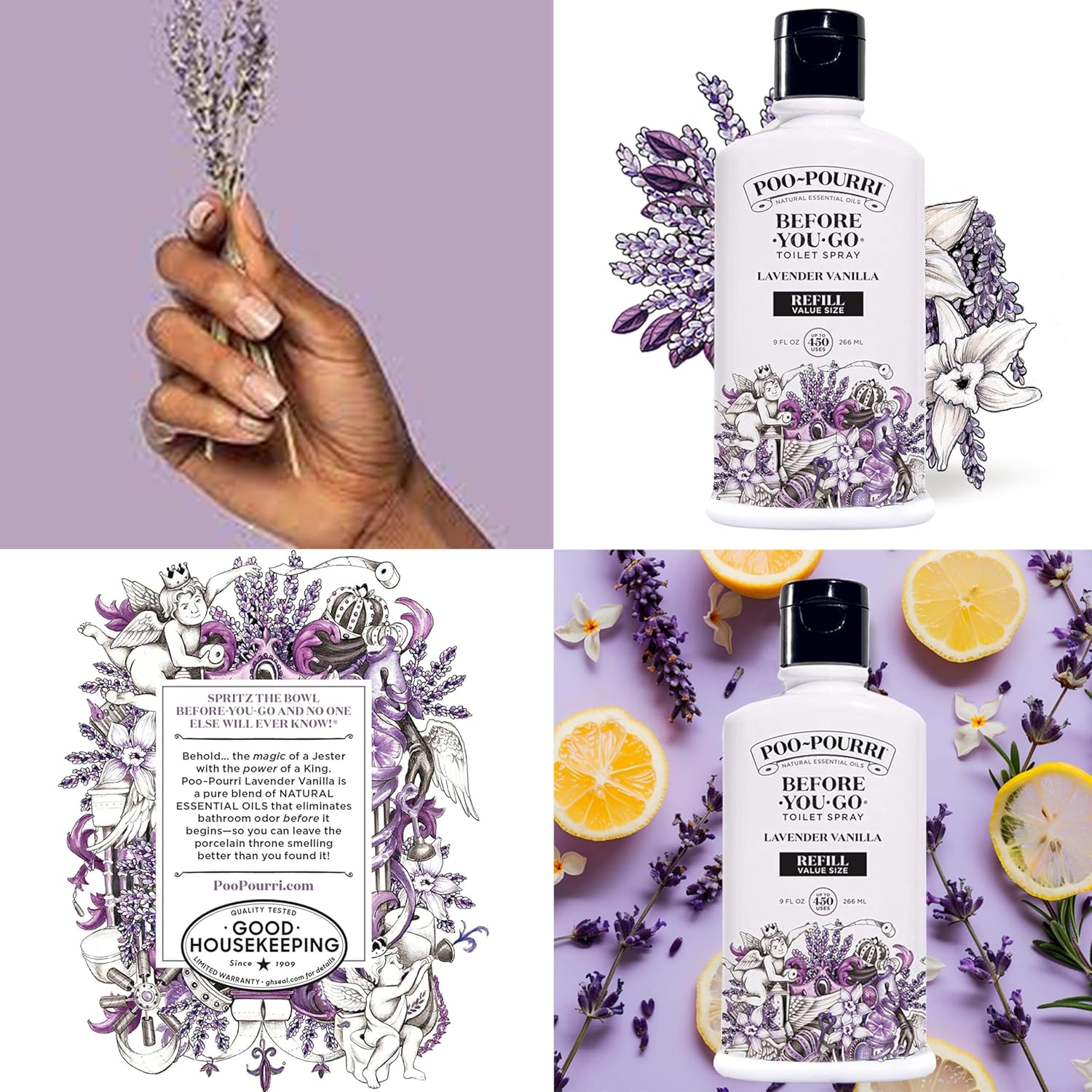 Poo-Pourri Lavender Vanilla Refill Set