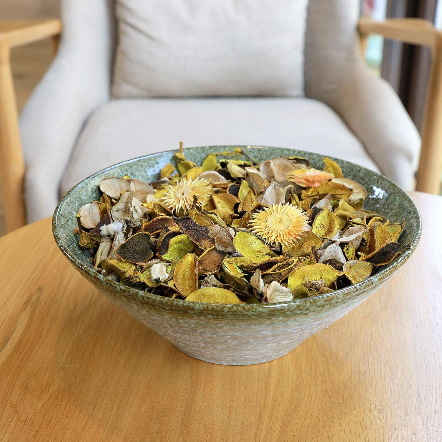 Qingbei Rina Potpourri Filler Lemon Scented 2 Bags 84 Oz