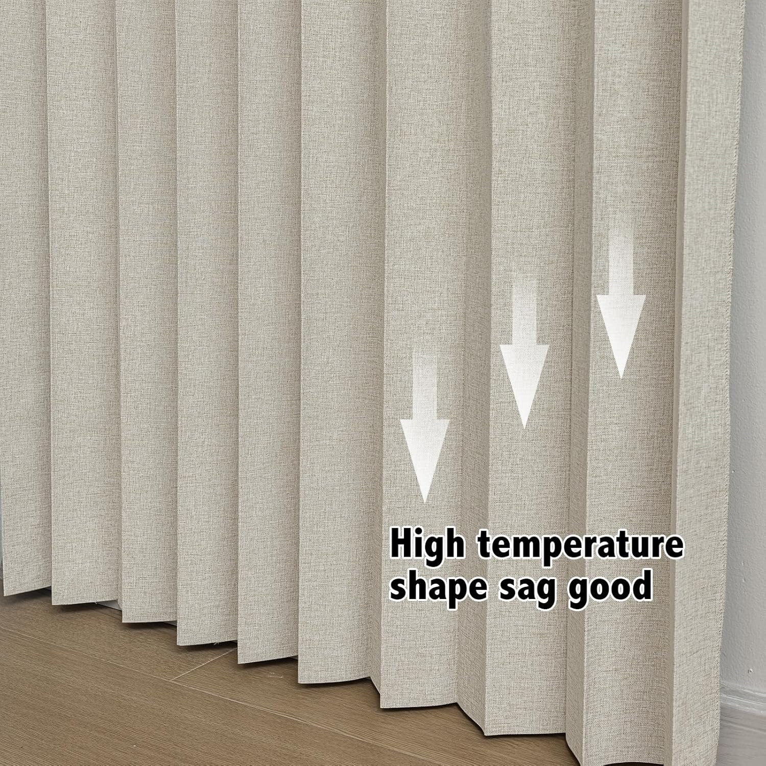 AJAZZ Blackout Doorway Curtains 1 Panel 98 W x 78 L