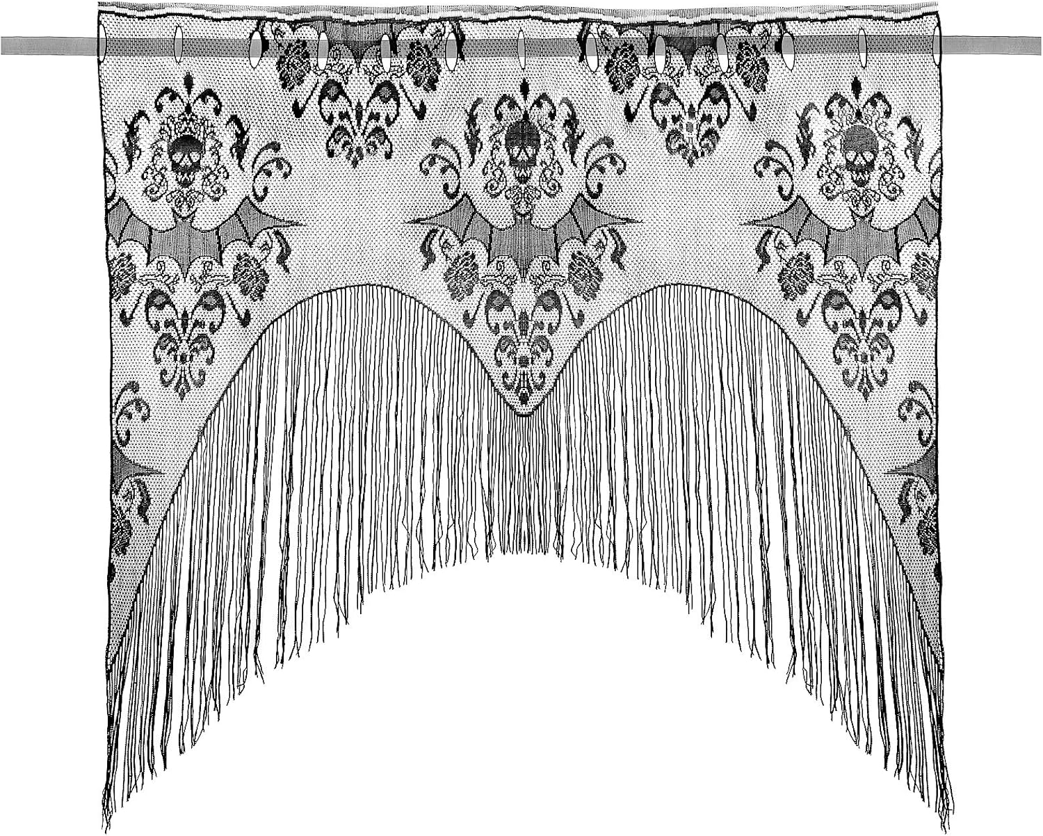 Amosfun Halloween Door Skull Curtain Decor