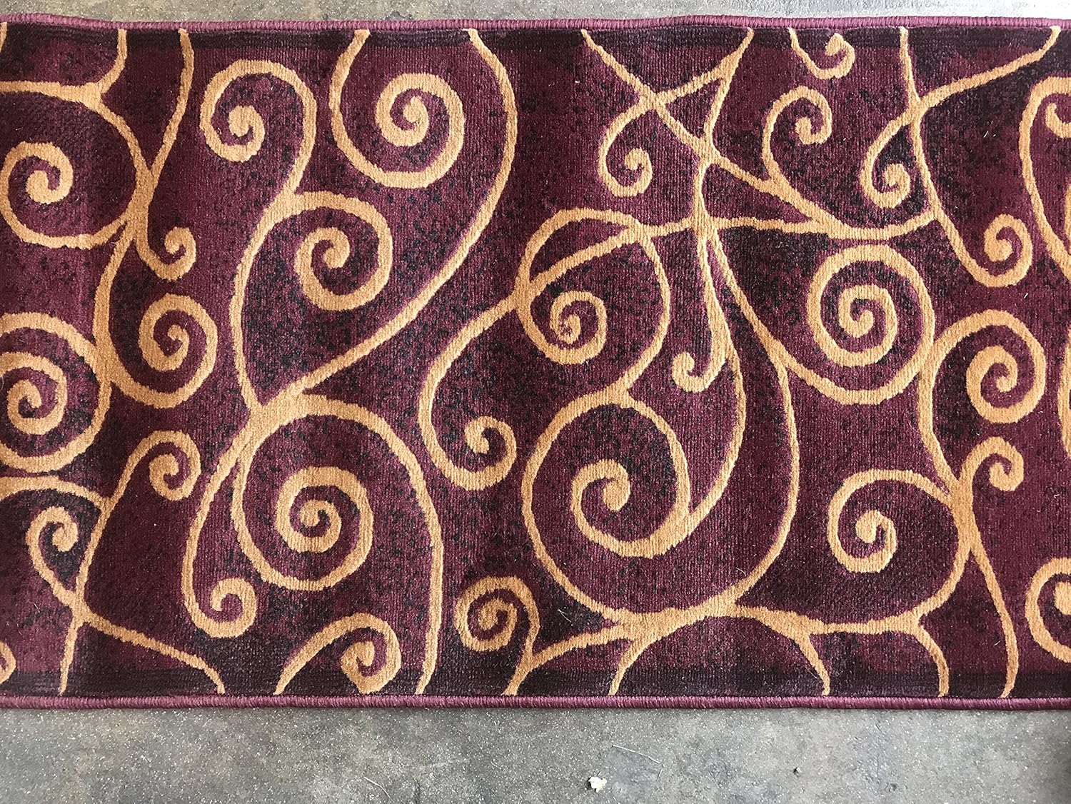 Gallery Modern Abstract Swirl Runner Rug GL23 2x71 Inch