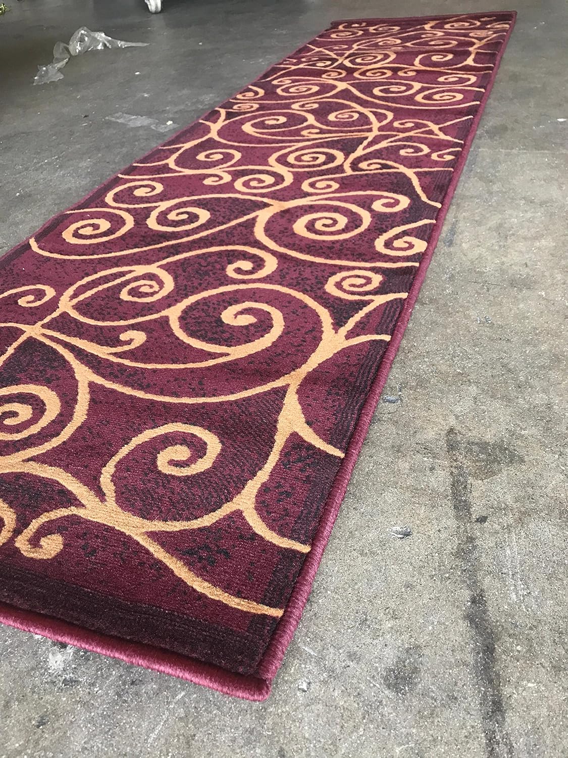 Gallery Modern Abstract Swirl Runner Rug GL23 2x71 Inch