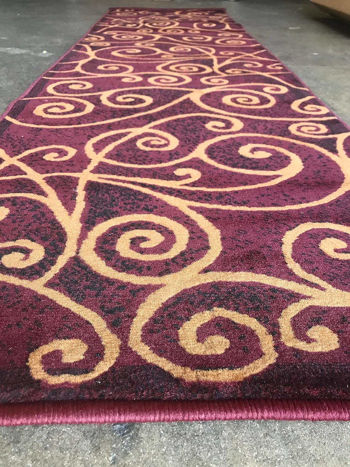 Gallery Modern Abstract Swirl Runner Rug GL23 2x71 Inch